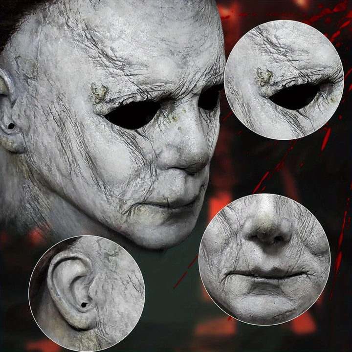 Men’s Realistic Scary Halloween Mask Set | Horror Prop Knife - Image 4
