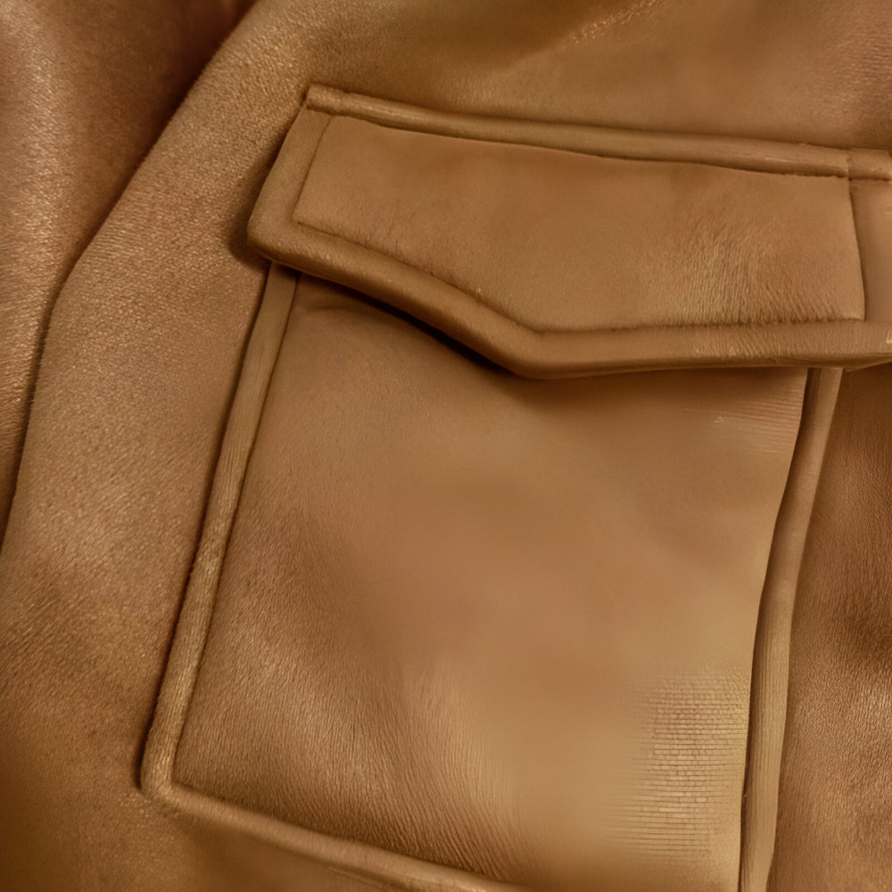 Men’s Vintage Shearling Aviator Jacket | Warm Winter Coat