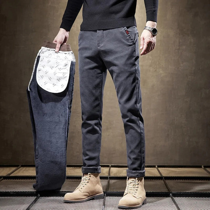 Men’s Warm Work Trousers | Winter Joggers Fleece-Lined