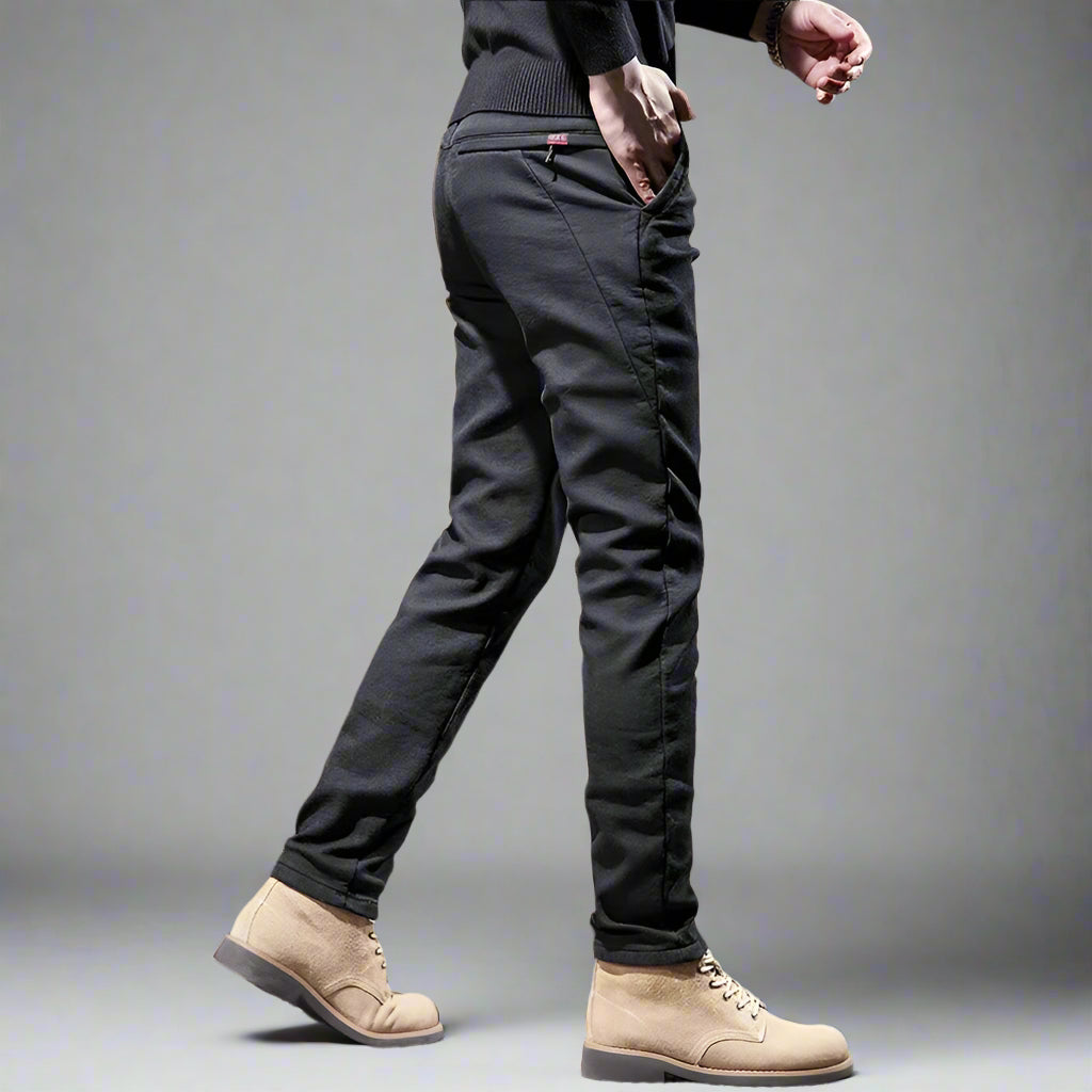 Men’s Warm Work Trousers | Winter Joggers Fleece-Lined