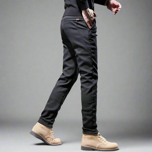 Men’s Warm Work Trousers | Winter Joggers Fleece-Lined