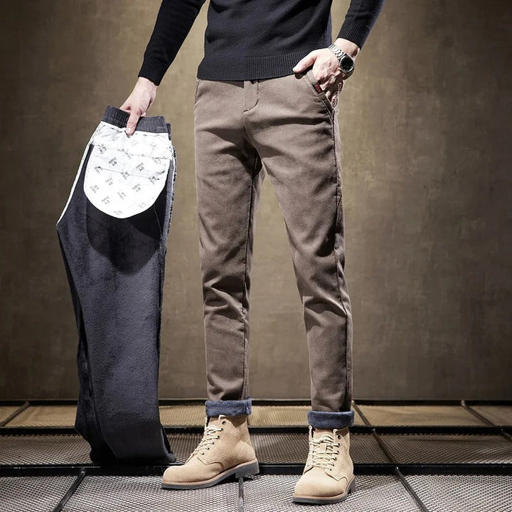Men’s Warm Work Trousers | Winter Joggers Fleece-Lined