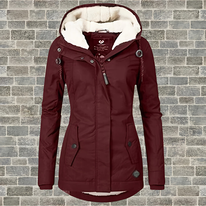 Women's Waterproof Puffer Jacket | Hooded Winter Quilted