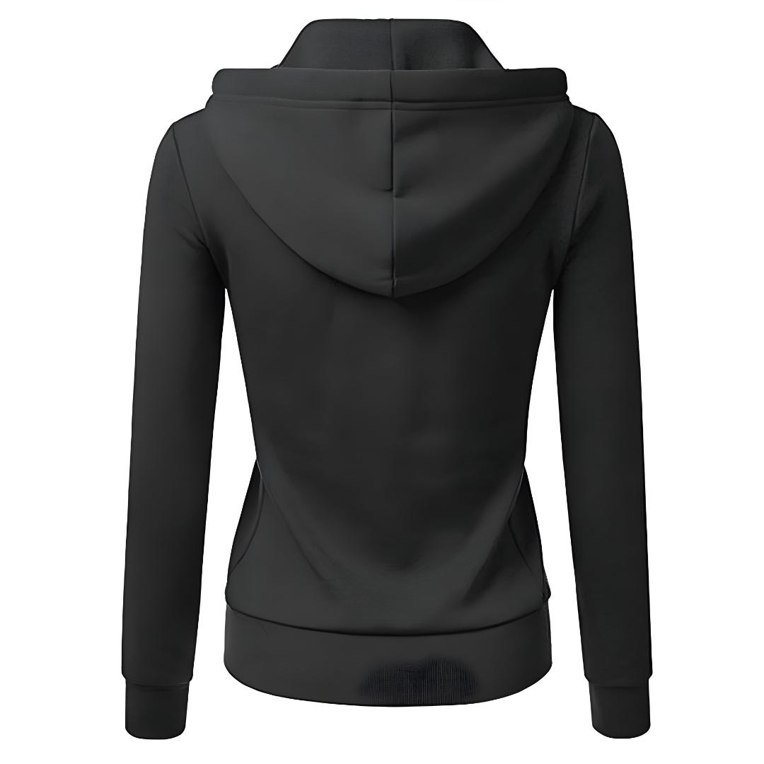 Women’s Fitted Zip Up Sweatshirt Hoodie | Slim, Casual Fit