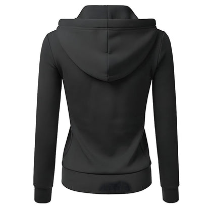 Women’s Fitted Zip Up Sweatshirt Hoodie | Slim, Casual Fit