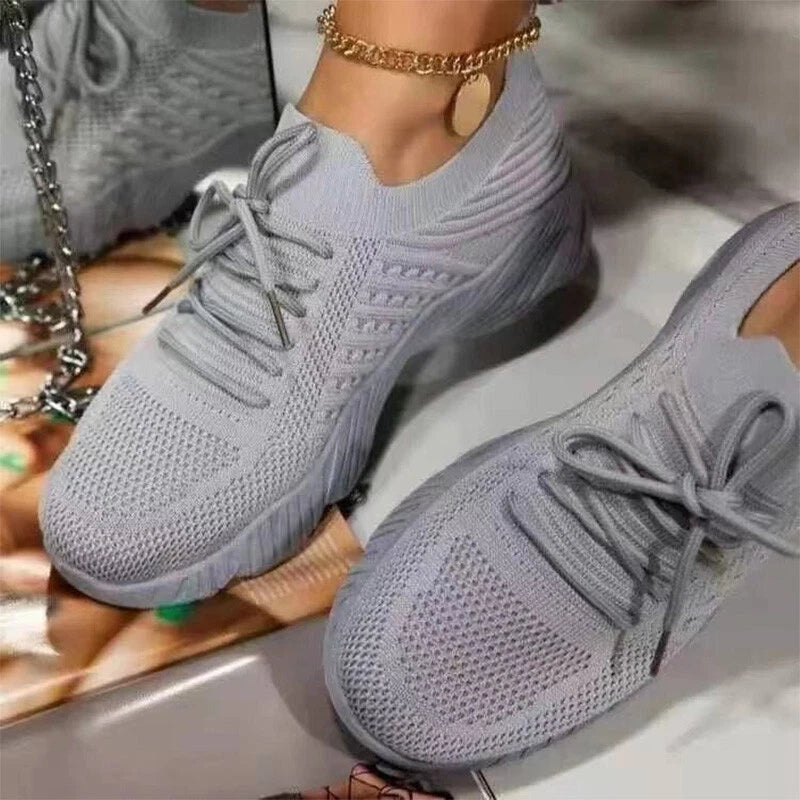 Women Lightweight Walking Sport Shoes | Breathable Trainers, Slip On