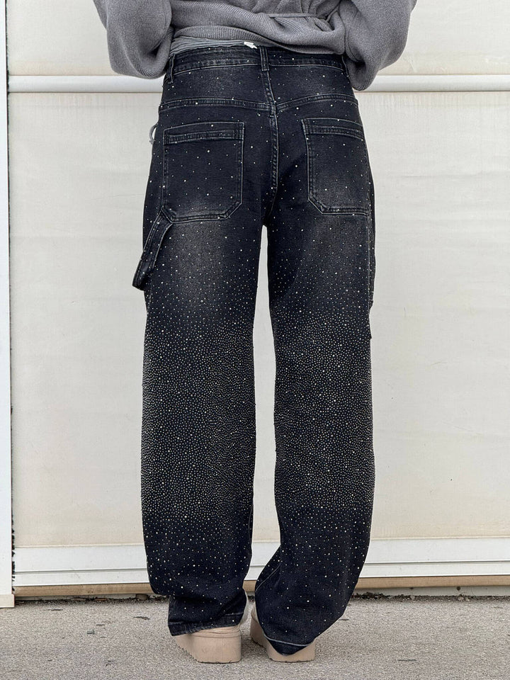 Women's Cargo Baggy Jeans | Wide Leg, High Waisted