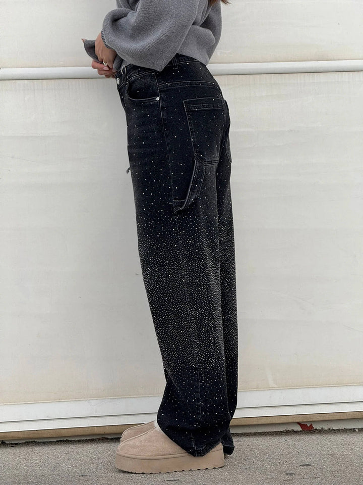 Women's Cargo Baggy Jeans | Wide Leg, High Waisted