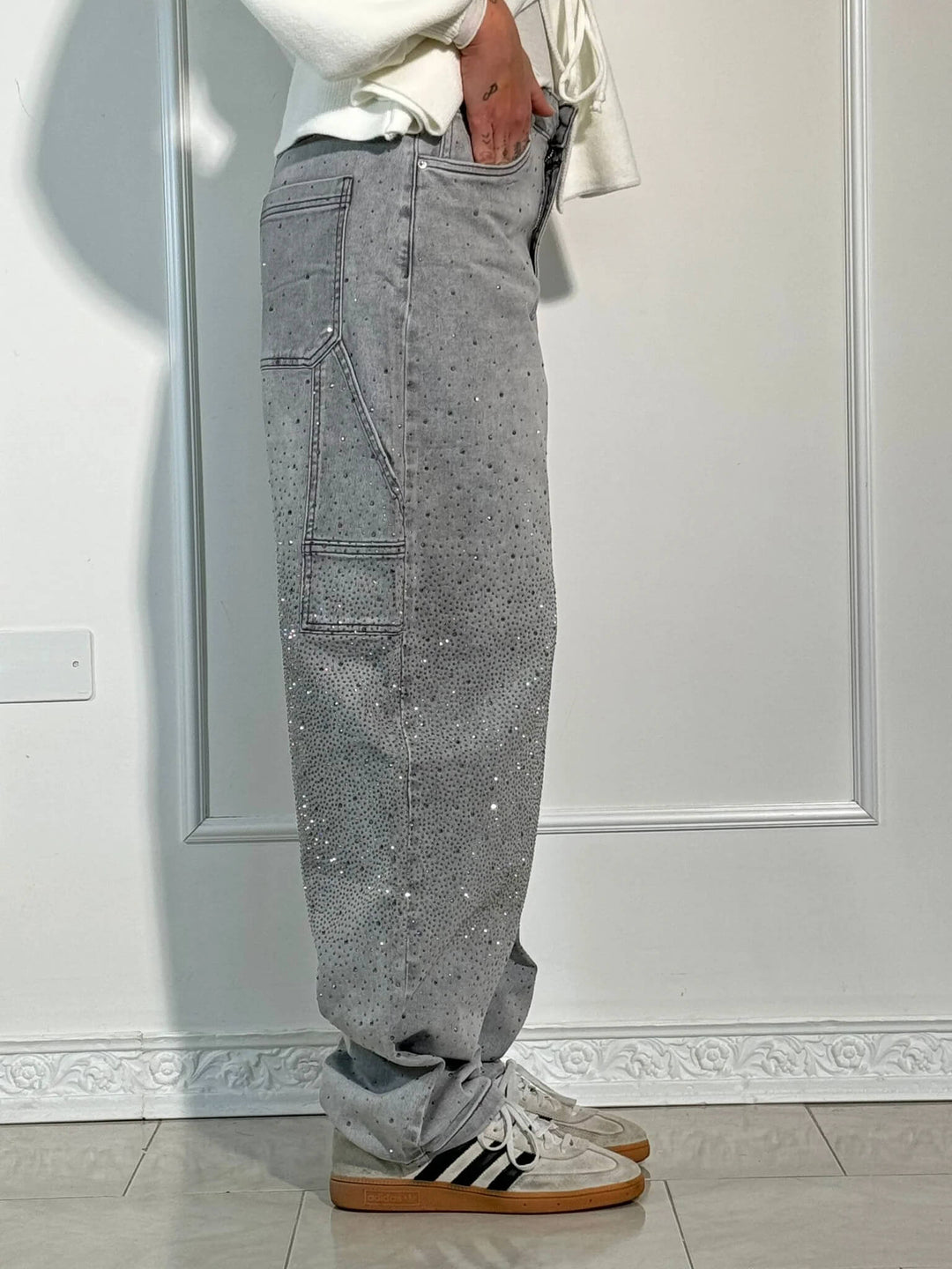 Women's Cargo Baggy Jeans | Wide Leg, High Waisted