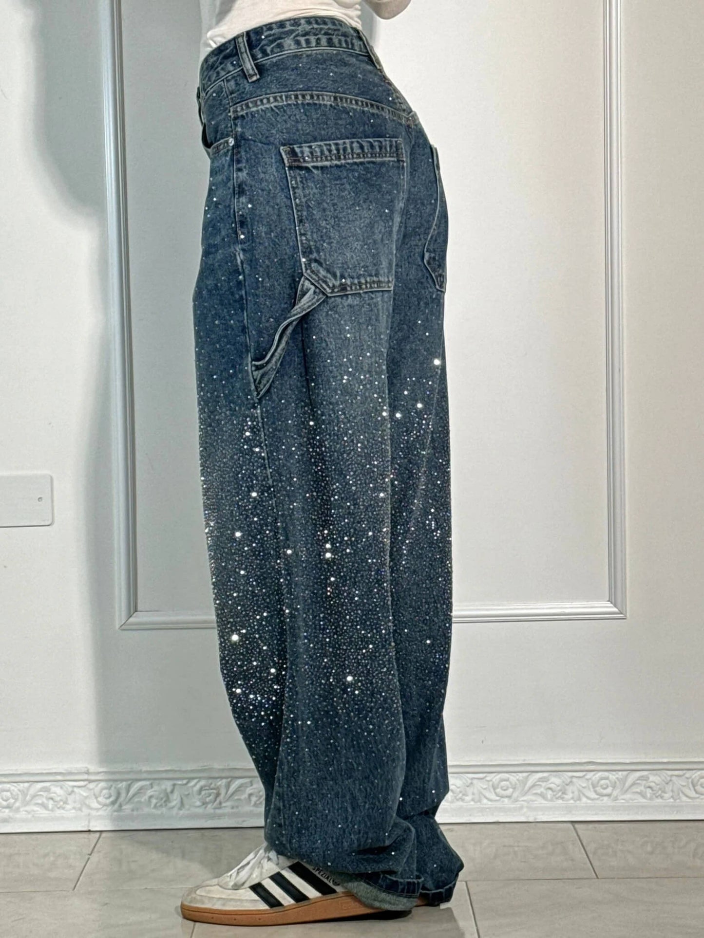 Women's Cargo Baggy Jeans | Wide Leg, High Waisted