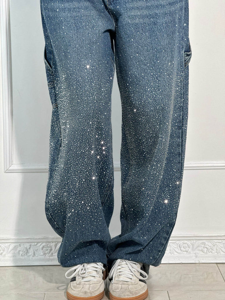 Women's Cargo Baggy Jeans | Wide Leg, High Waisted
