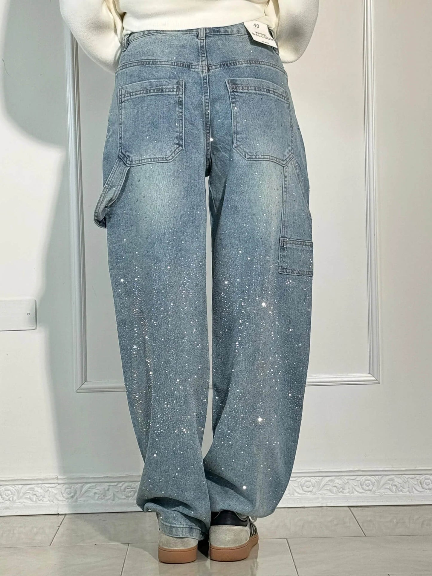 Women's Cargo Baggy Jeans | Wide Leg, High Waisted