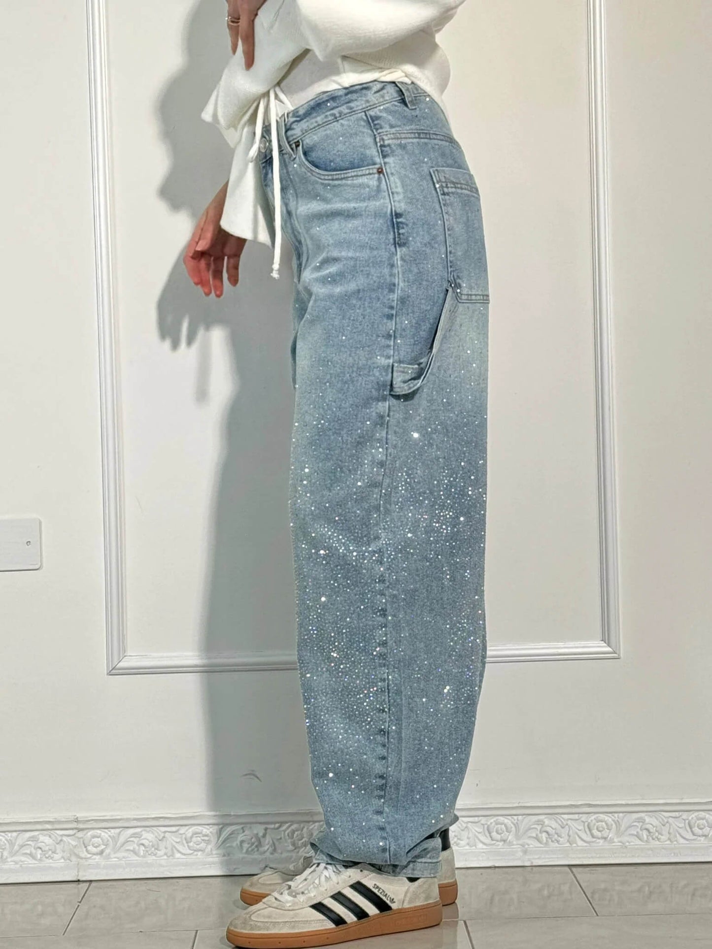 Women's Cargo Baggy Jeans | Wide Leg, High Waisted