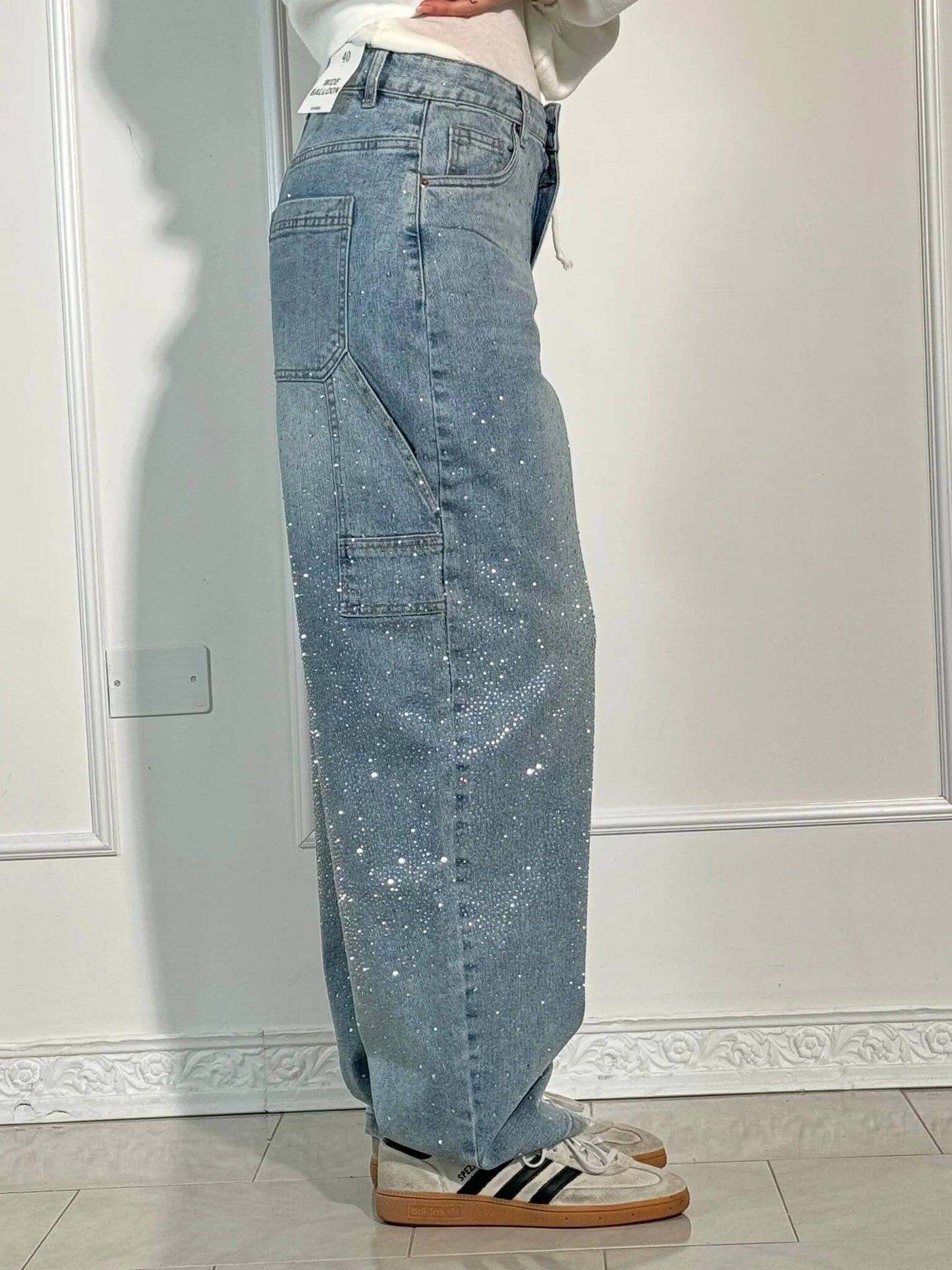 Women's Cargo Baggy Jeans | Wide Leg, High Waisted