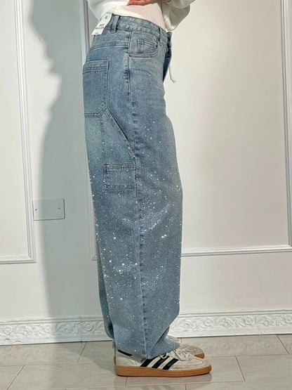 Women's Cargo Baggy Jeans | Wide Leg, High Waisted