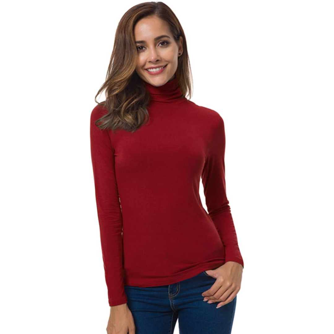 Slim Fit Women's Turtleneck - Petra - Image 2