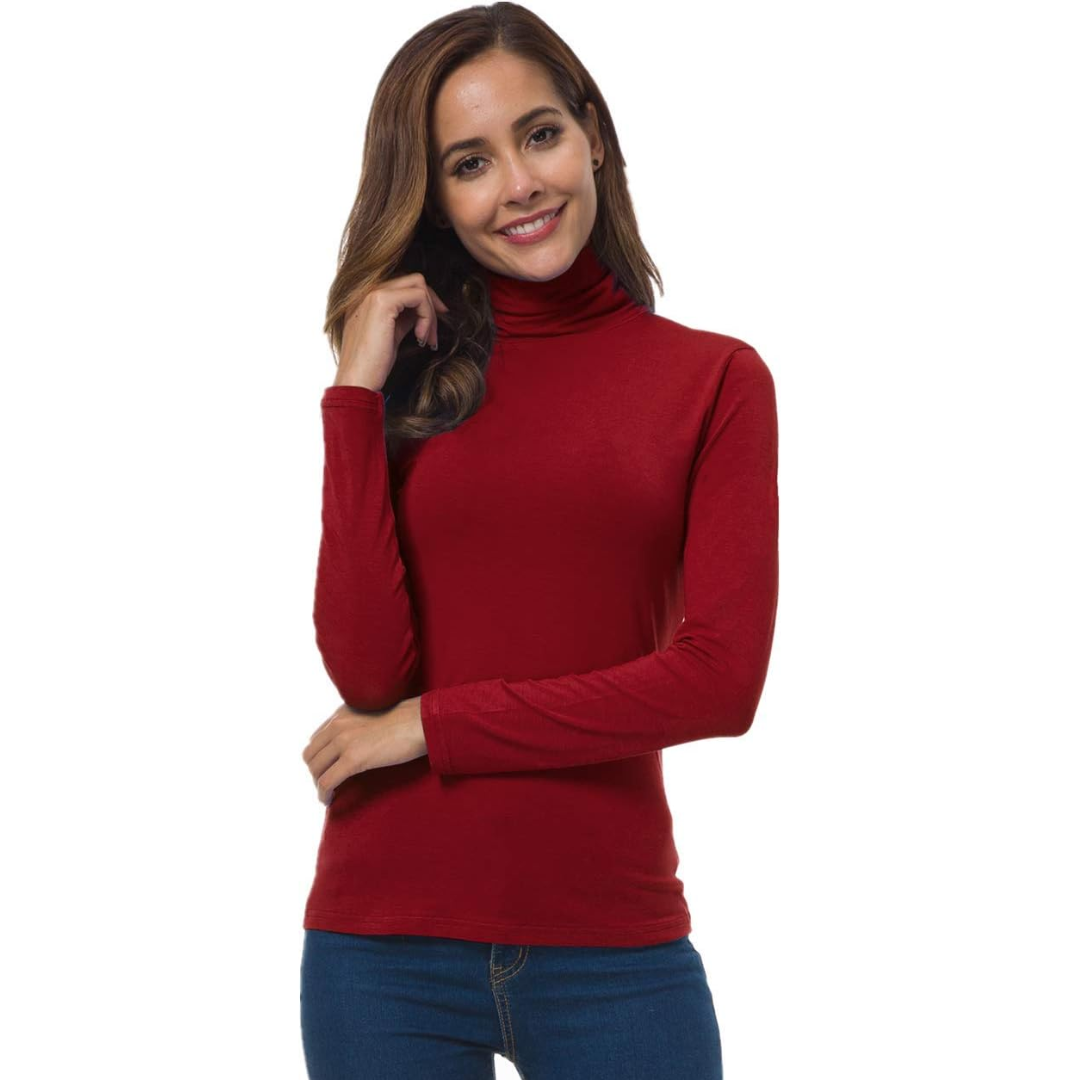 Slim Fit Women's Turtleneck - Petra - Image 3