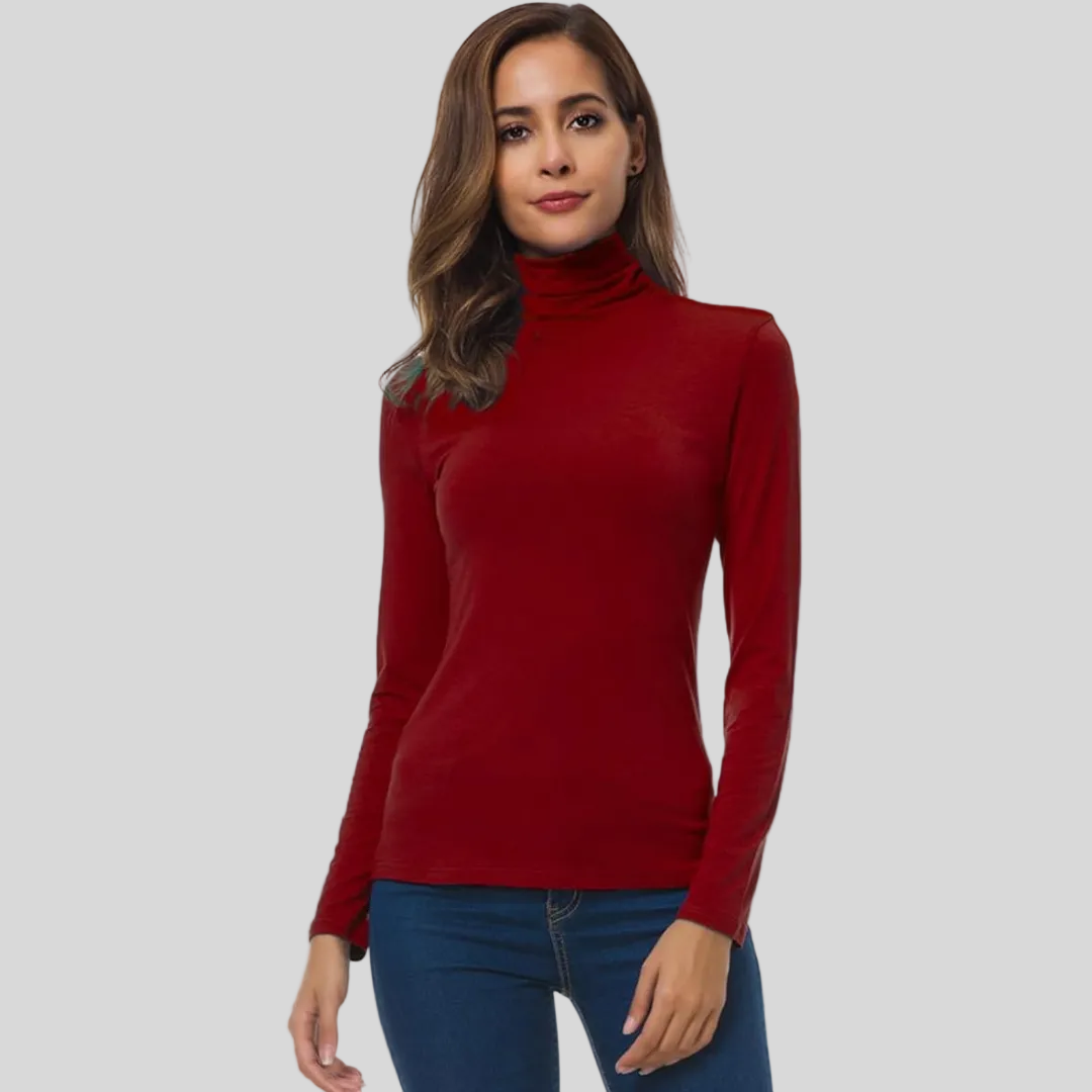 Slim Fit Women's Turtleneck - Petra - Image 12