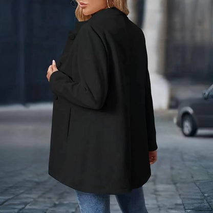 Women’s Elegant Winter Coat | Tailored Stand Collar Overcoat