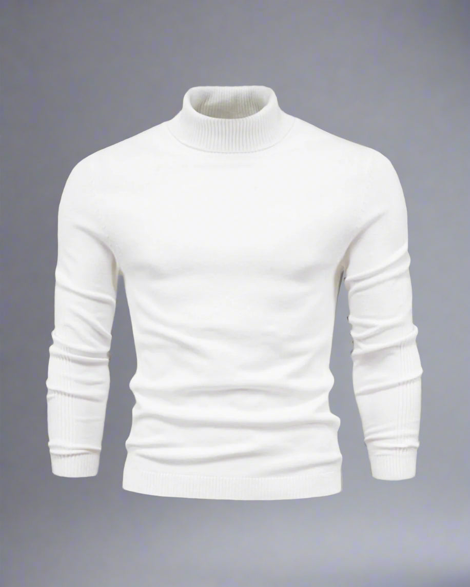 Men’s Knitted Turtleneck Sweater | Warm Winter Roll Neck