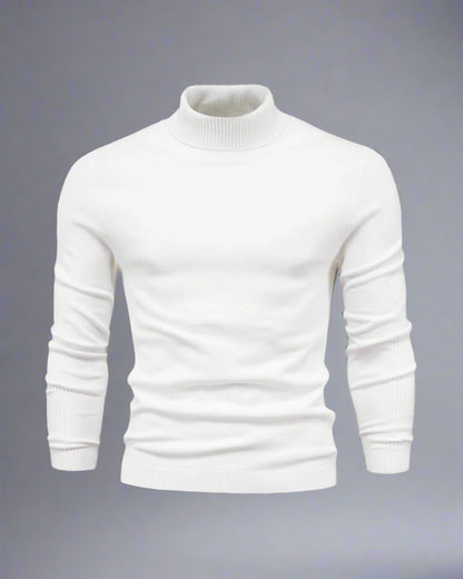 Men’s Knitted Turtleneck Sweater | Warm Winter Roll Neck