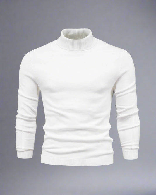 Men’s Knitted Turtleneck Sweater | Warm Winter Roll Neck