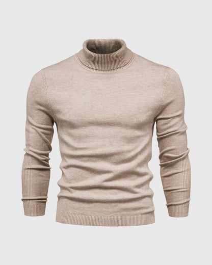 Men’s Knitted Turtleneck Sweater | Warm Winter Roll Neck