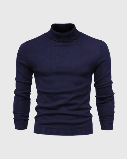 Men’s Knitted Turtleneck Sweater | Warm Winter Roll Neck