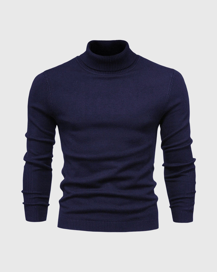 Men’s Knitted Turtleneck Sweater | Warm Winter Roll Neck