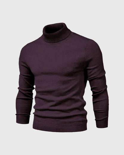Men’s Knitted Turtleneck Sweater | Warm Winter Roll Neck