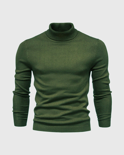 Men’s Knitted Turtleneck Sweater | Warm Winter Roll Neck
