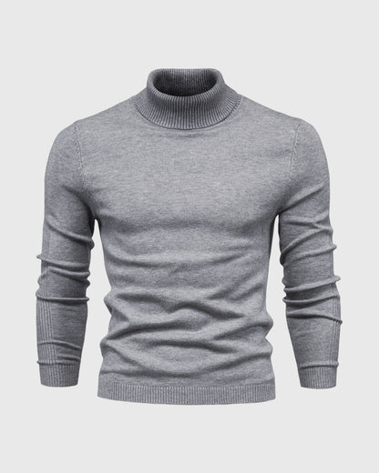 Men’s Knitted Turtleneck Sweater | Warm Winter Roll Neck