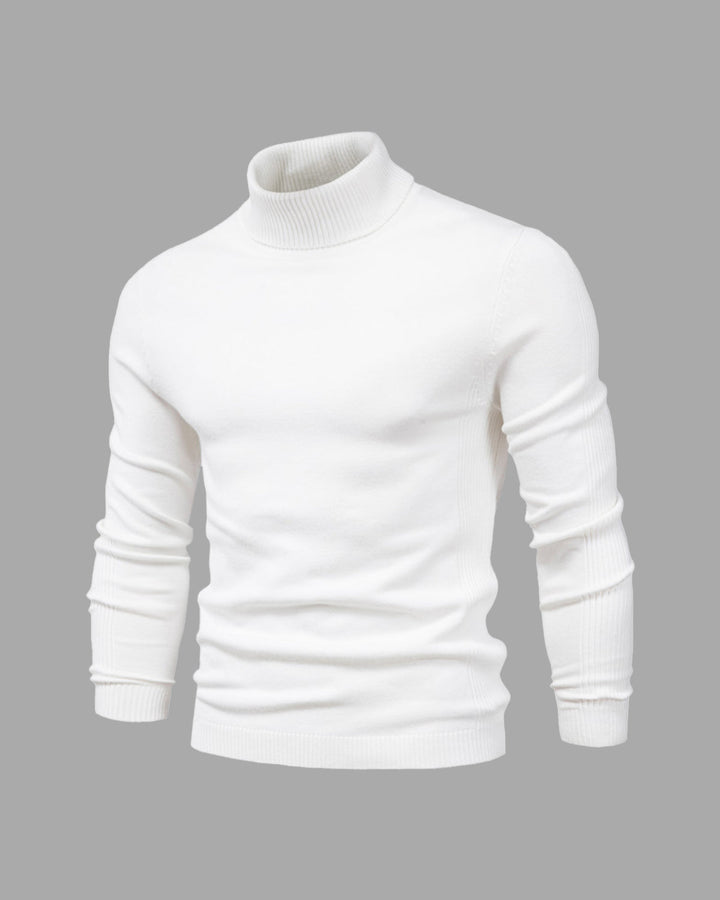 Men’s Knitted Turtleneck Sweater | Warm Winter Roll Neck