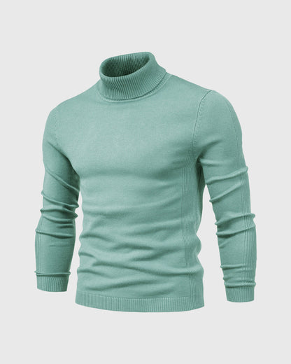 Men’s Knitted Turtleneck Sweater | Warm Winter Roll Neck
