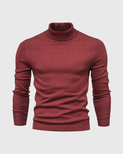 Men’s Knitted Turtleneck Sweater | Warm Winter Roll Neck