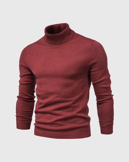 Men’s Knitted Turtleneck Sweater | Warm Winter Roll Neck
