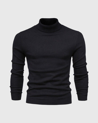 Men’s Knitted Turtleneck Sweater | Warm Winter Roll Neck