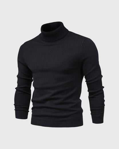 Men’s Knitted Turtleneck Sweater | Warm Winter Roll Neck