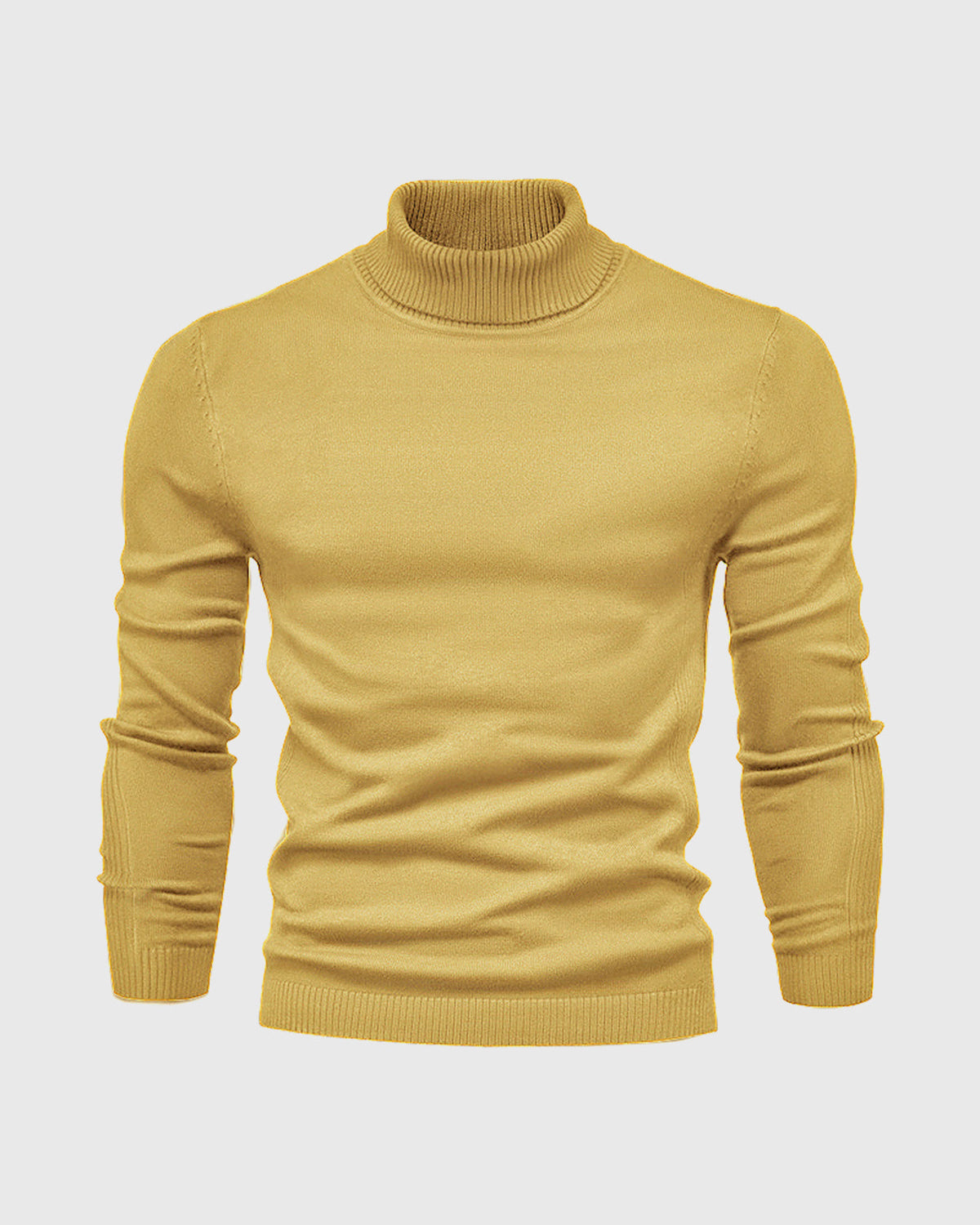 Men’s Knitted Turtleneck Sweater | Warm Winter Roll Neck
