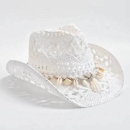 Women Cowboy Straw Hat | Beach Style Cowgirl Accessory