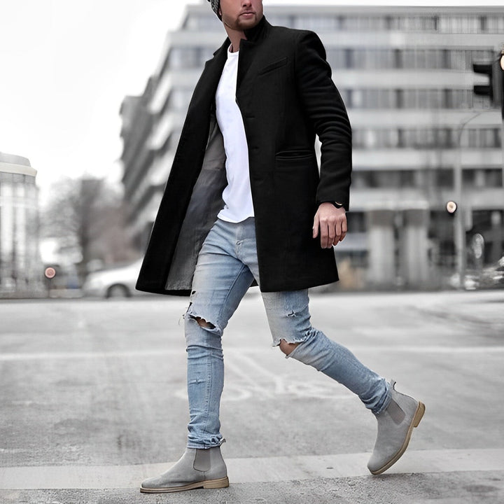 Men's Trench Long Coat | Elegant, Winter