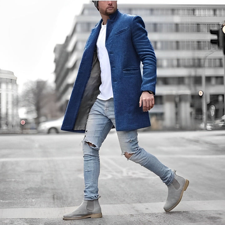 Men's Trench Long Coat | Elegant, Winter