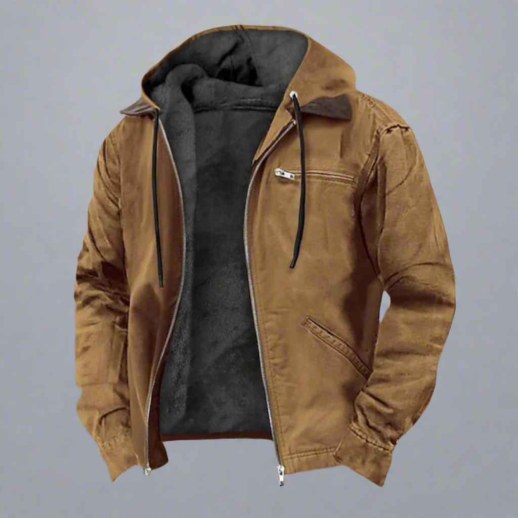 Men's Cotton Hooded Jacket-1