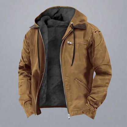 Men's Cotton Hooded Jacket-1