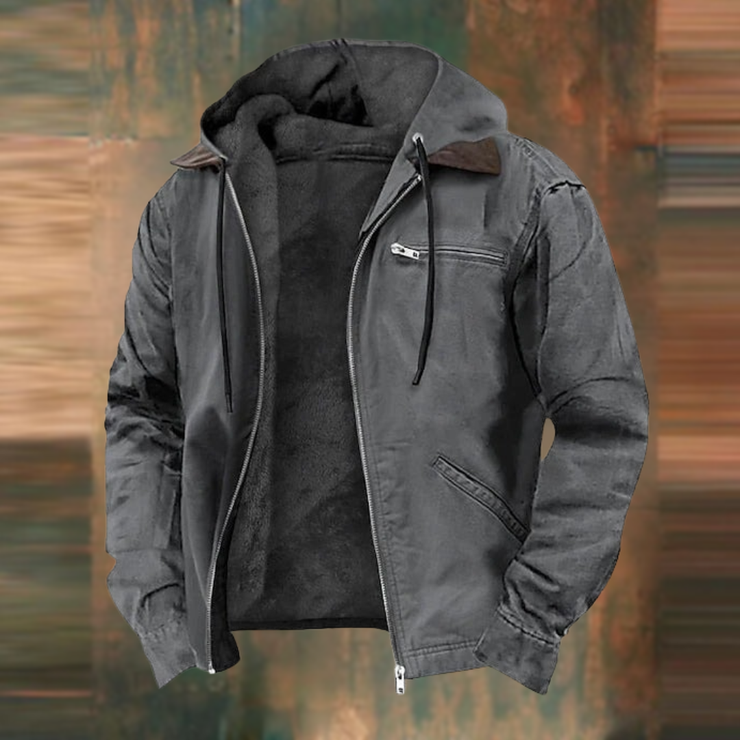 Men's Cotton Hooded Jacket-6