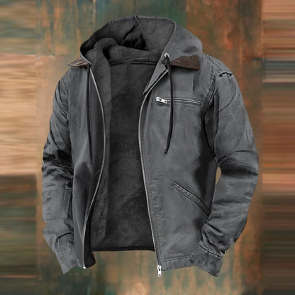 Men's Cotton Hooded Jacket-6