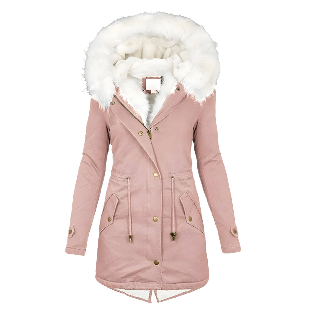 Women’s Hooded Winter Parka Coat | Faux Fur Warm Insulated