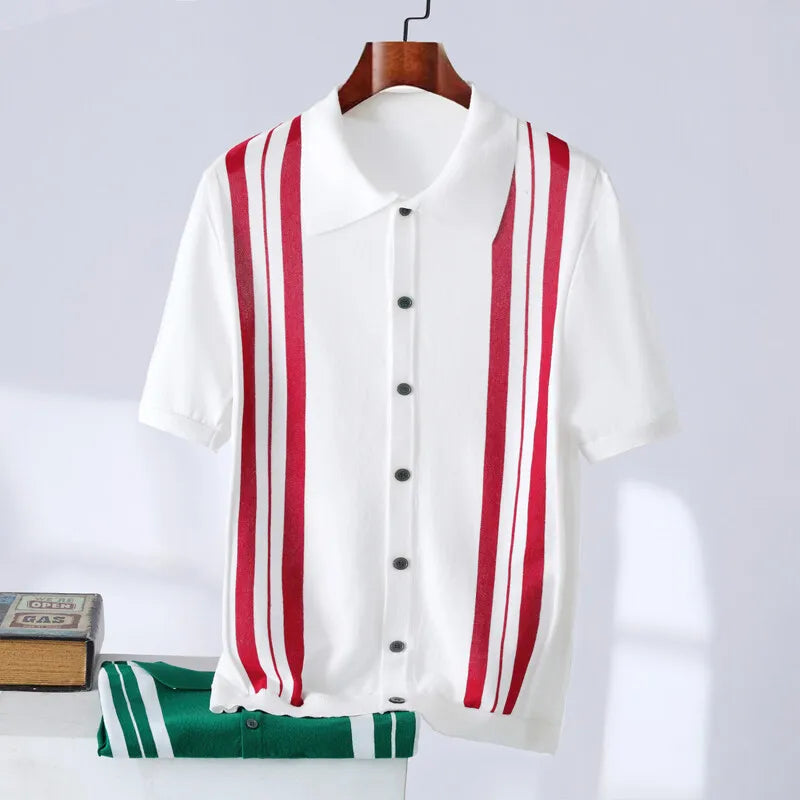 Men's Short Sleeve Polo Shirt | Casual Vintage Style