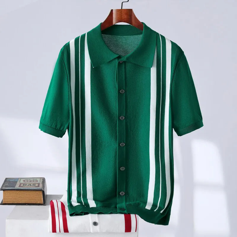 Men's Short Sleeve Polo Shirt | Casual Vintage Style