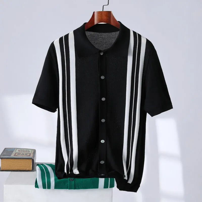 Men's Short Sleeve Polo Shirt | Casual Vintage Style